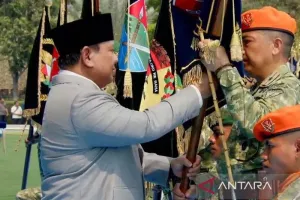 Presiden Prabowo Resmikan 204 Satuan Baru TNI, Lantik 6 Pangdam Baru