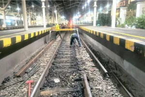 Sambut Hujan & Libur Nataru, KAI Daop 6 Yogyakarta Geber Perbaikan Rel dan Jembatan Massal