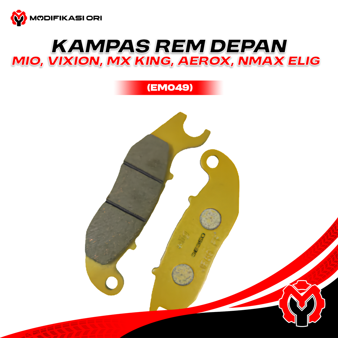 KAMPAS REM DEPAN/BELAKANG MIO, VIXION, MX KING, AEROX, NMAX (EM049) ELIG