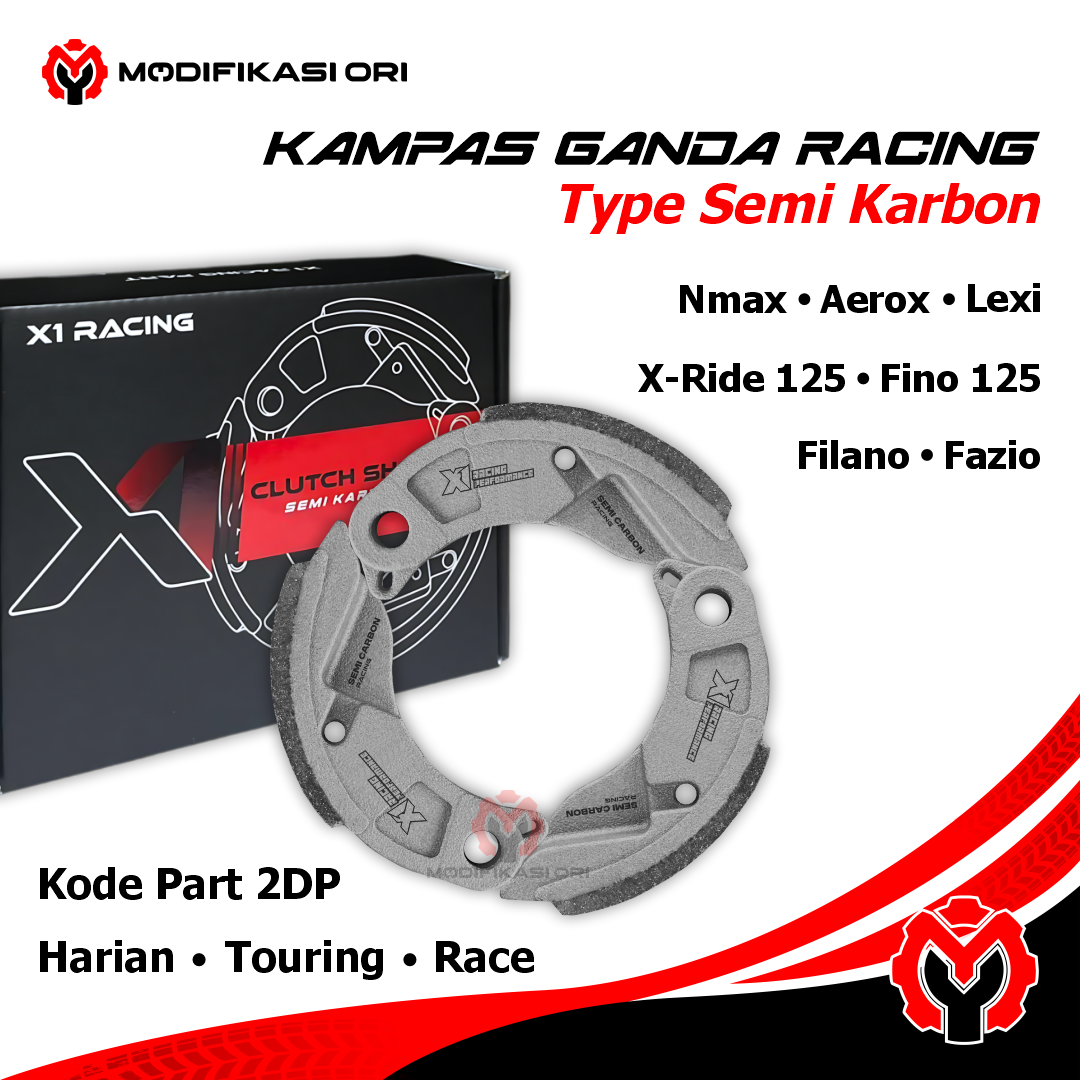 KAMPAS GANDA 2DP SEMI KARBON X1 RACING