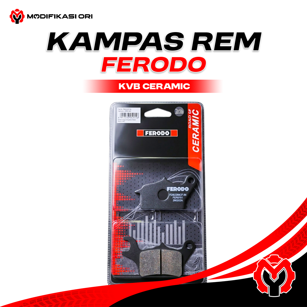 KAMPAS REM HONDA ALL BEAT KVB CERAMIC FERODO