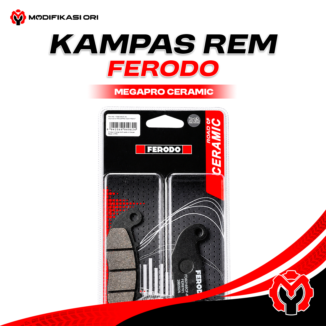 KAMPAS REM HONDA MEGAPRO CERAMIC FERODO