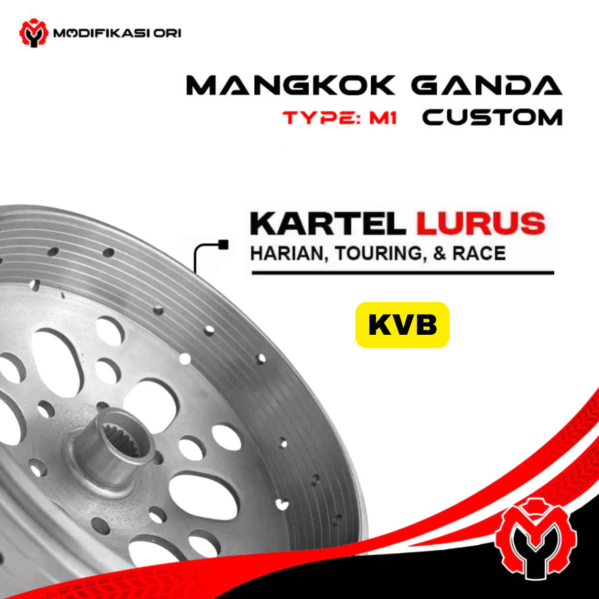 MANGKOK GANDA REGULER KVB KARTEL LURUS
