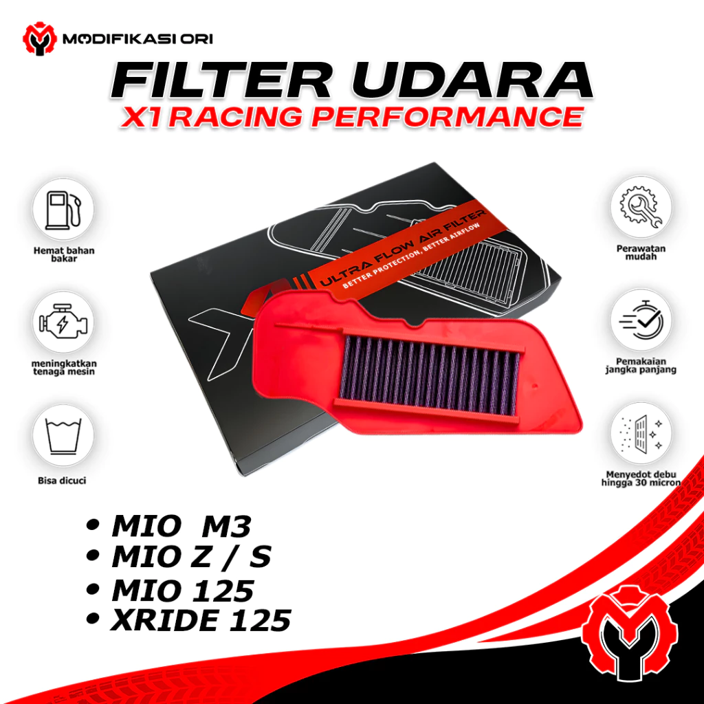 FILTER UDARA MIO M3 X1 RACING