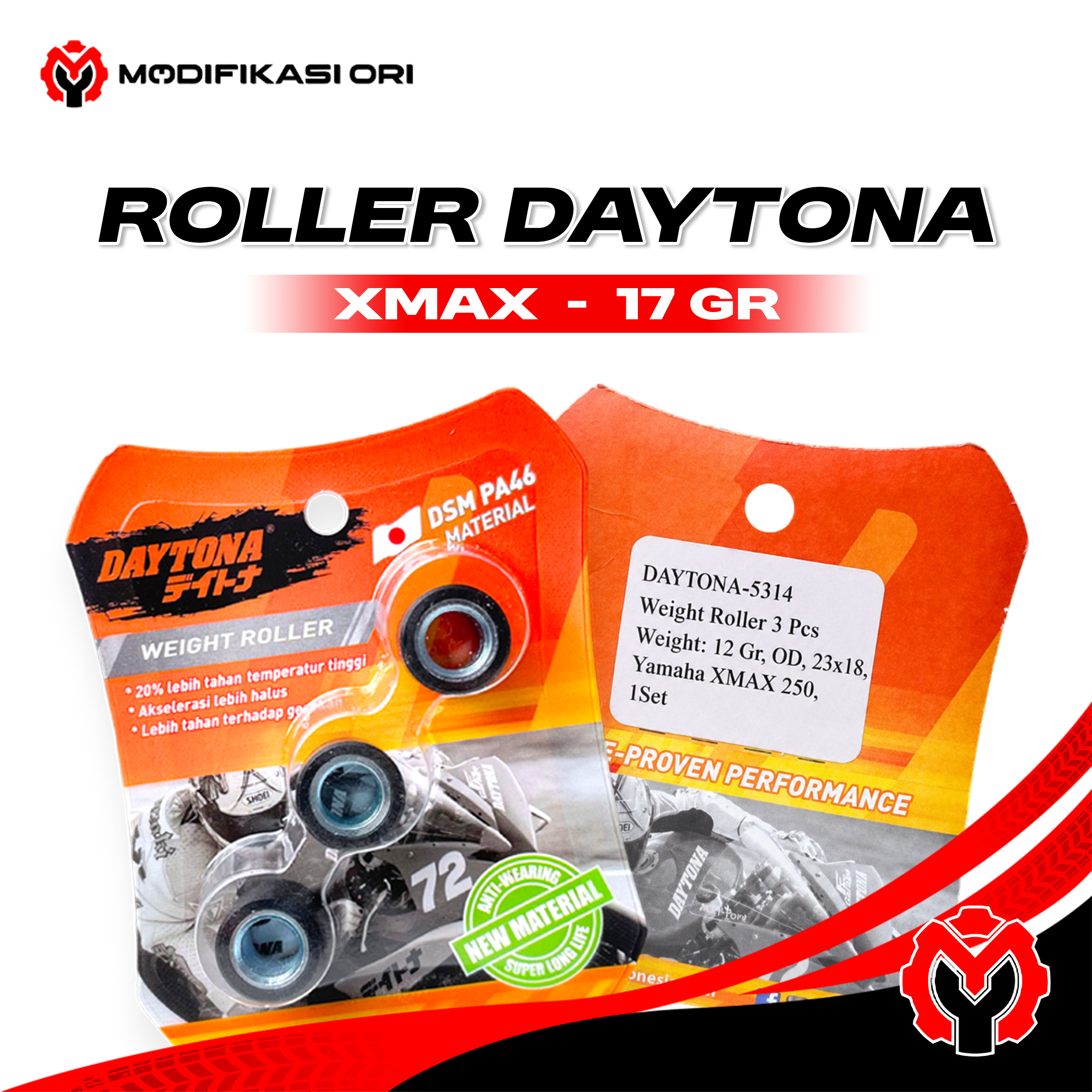 ROLLER 17GR XMAX DAYTONA