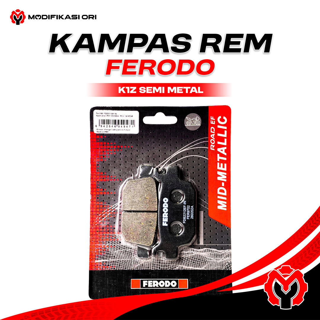 KAMPAS REM HONDA ADV 160 K1Z SEMI METAL FERODO