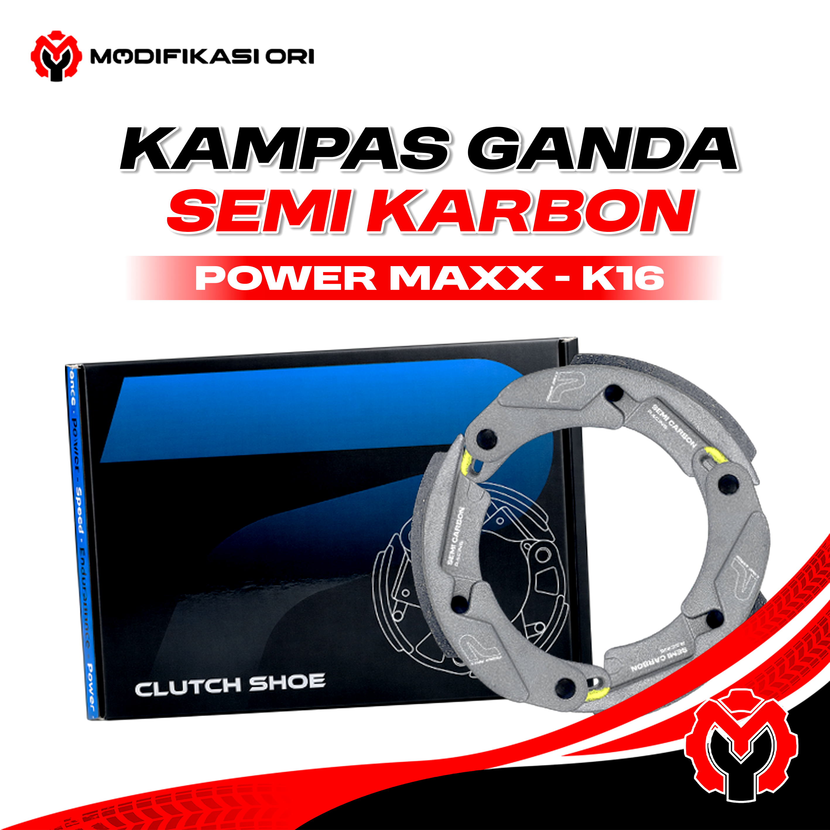 KAMPAS GANDA K16 SEMI KARBON POWERMAXX