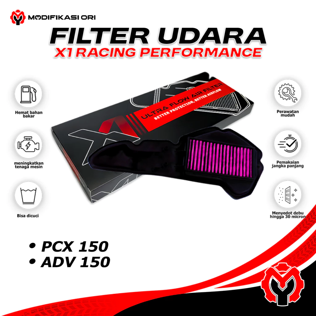 FILTER UDARA PCX-ADV 150 X1 RACING