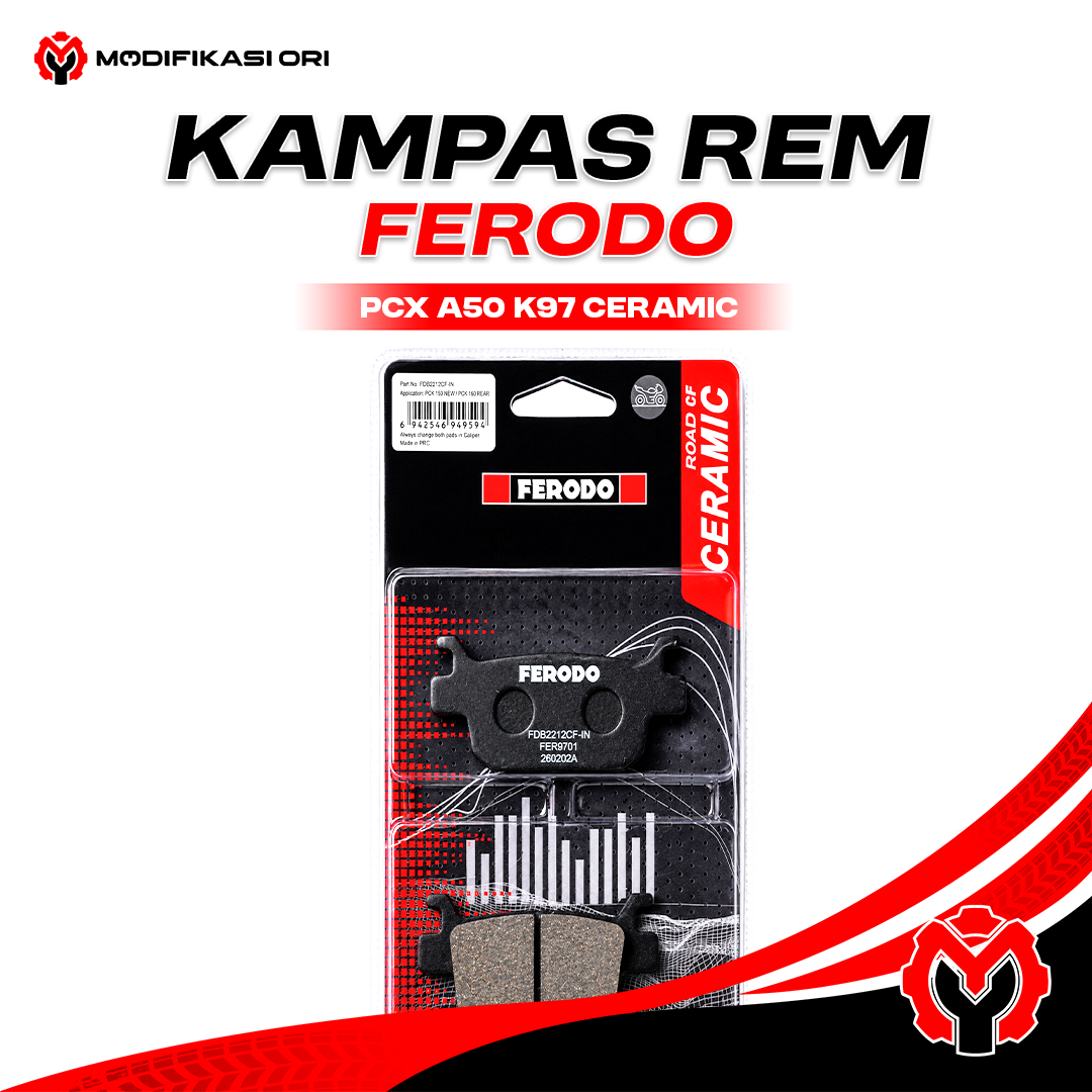 KAMPAS REM HONDA PCX A50 K97 CERAMIC FERODO