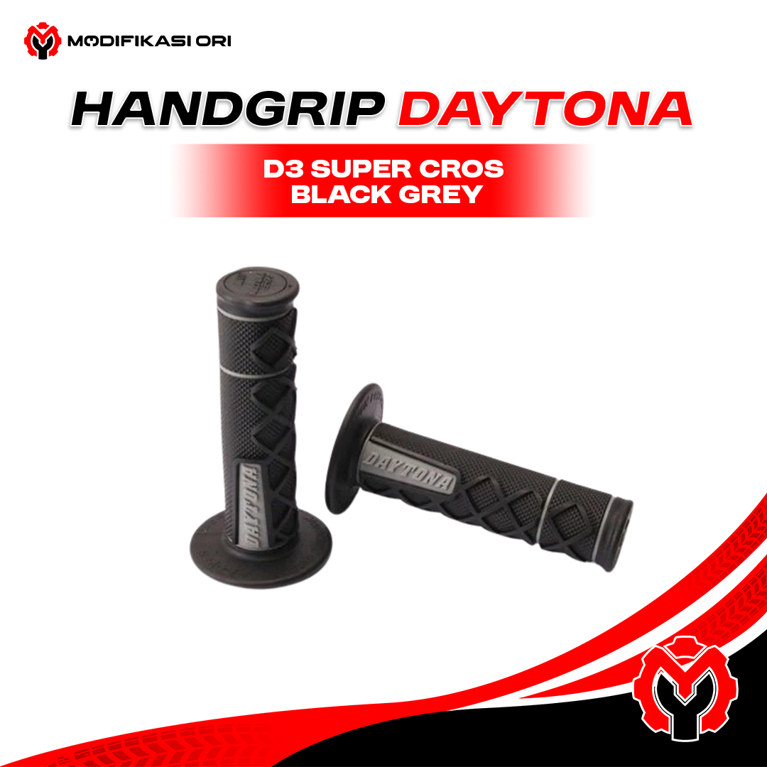 HANDGRIP D3 SUPER CROS BLACK GREY DAYTONA