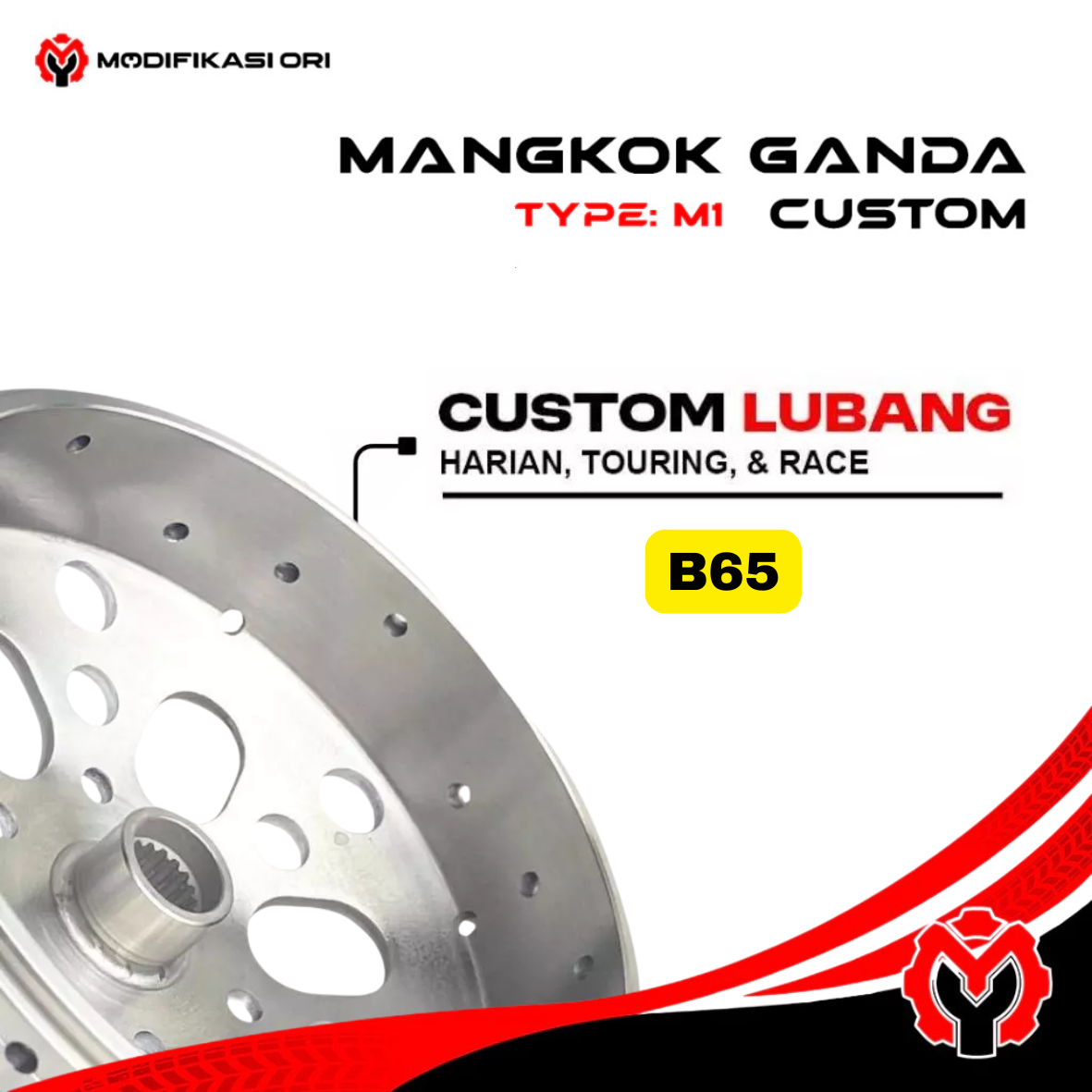 MANGKOK GANDA REGULER B65 CUSTOM LUBANG
