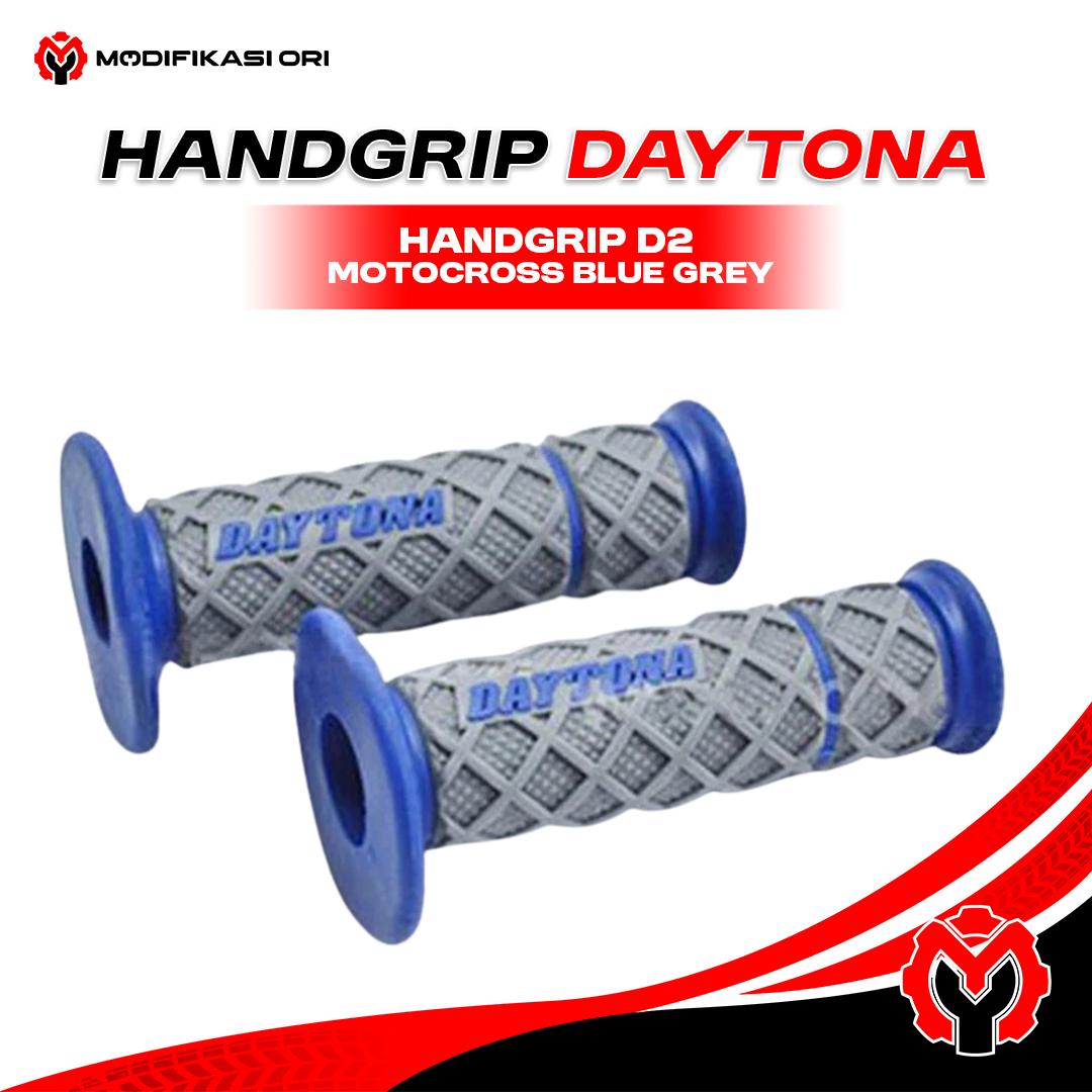 HANDGRIP D2 MOTOCROSS BLUE GREY DAYTONA