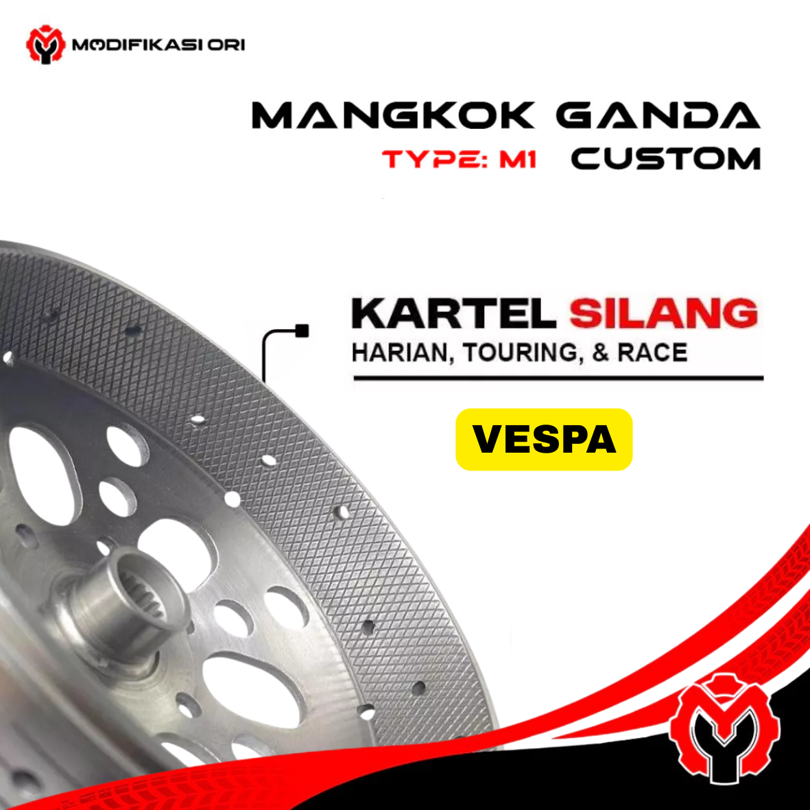 MANGKOK GANDA REGULER VESPA KARTEL SILANG