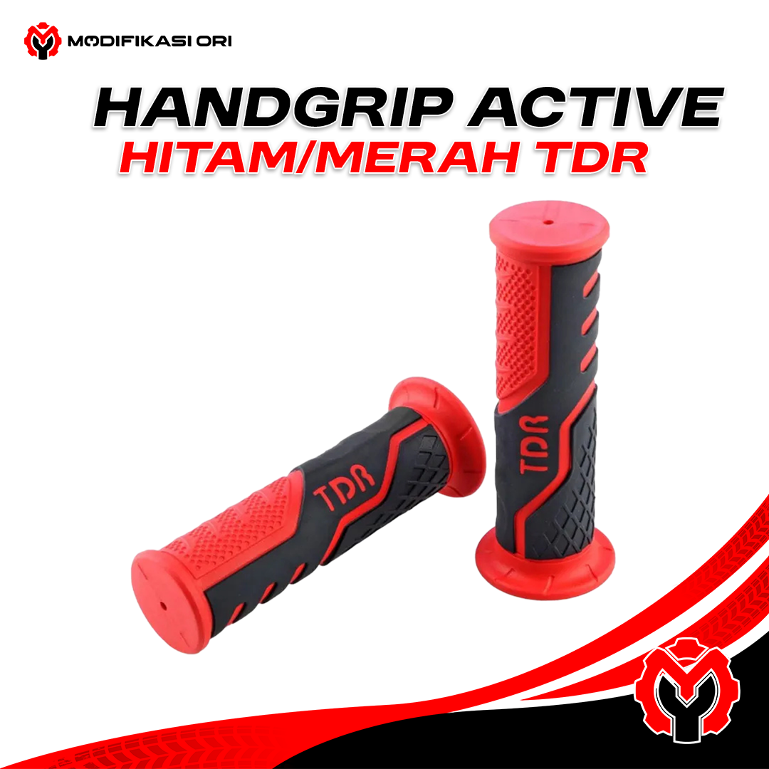 HANDGRIP ACTIVE HITAM/MERAH TDR