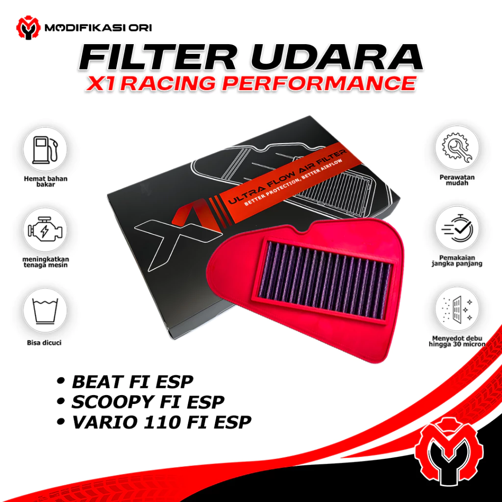 FILTER UDARA BEAT ESP X1 RACING