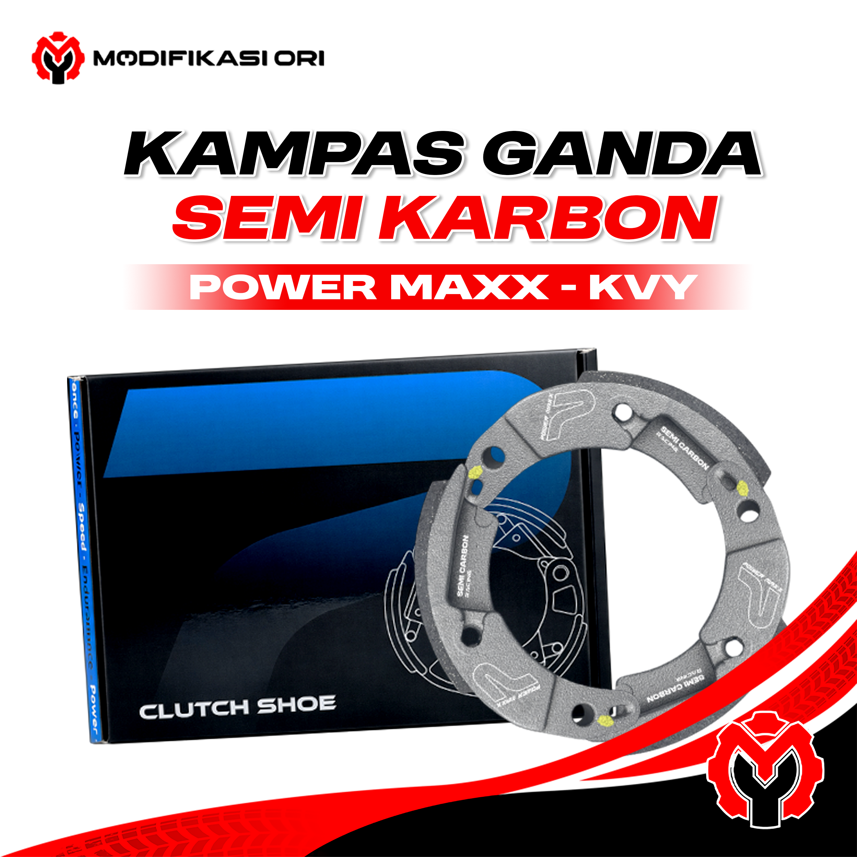 KAMPAS GANDA KVY SEMI KARBON POWERMAXX
