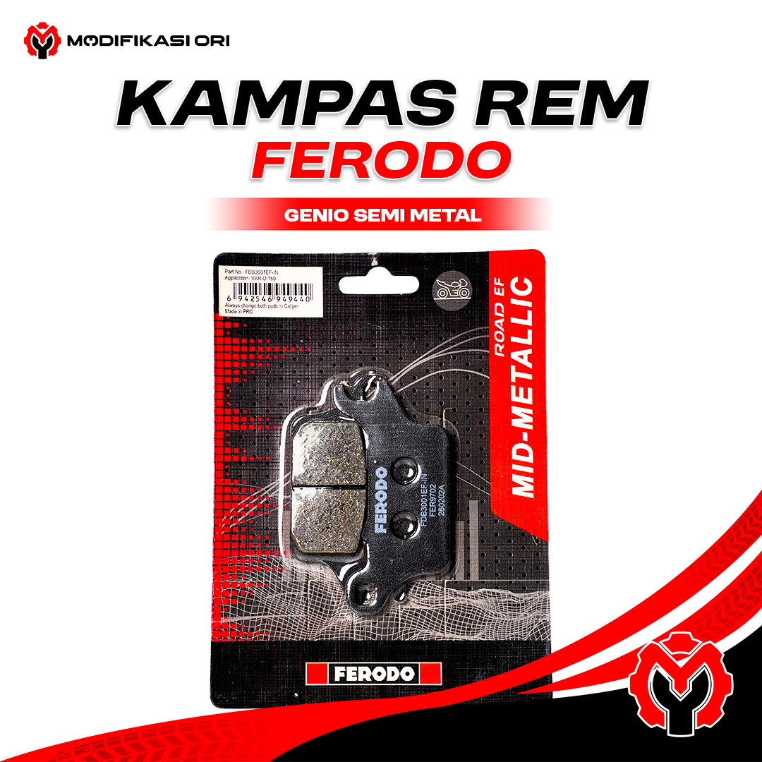 KAMPAS REM HONDA GENIO SEMI METAL FERODO