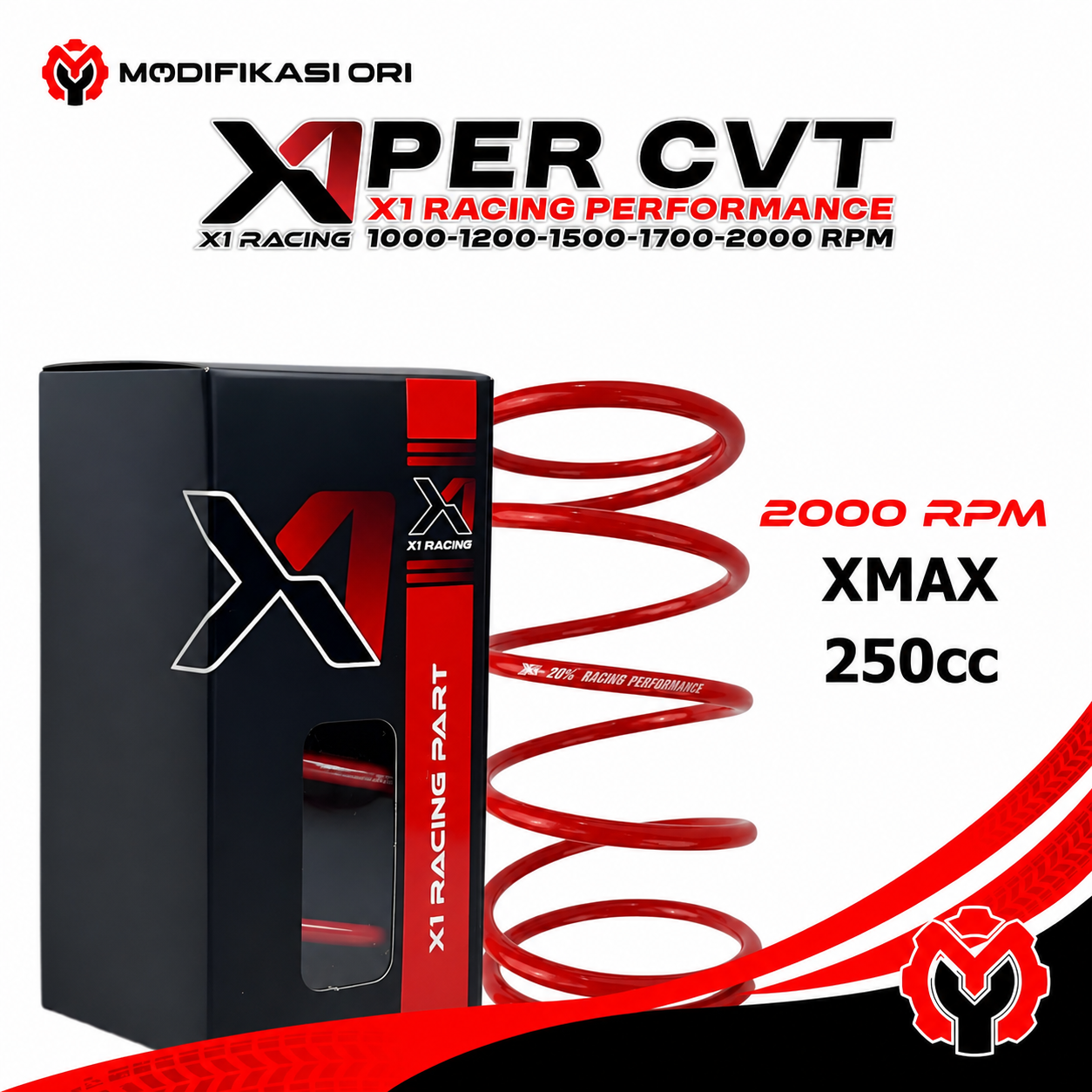 PER CVT XMAX X1 2000 RPM RACING