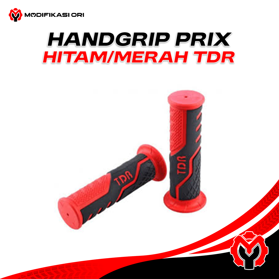 HANDGRIP PRIX HITAM/MERAH TDR