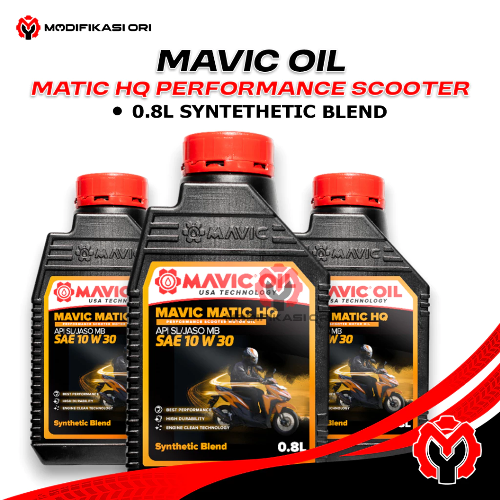 OLI MESIN MATIC 10W-30 800 ML MAVIC