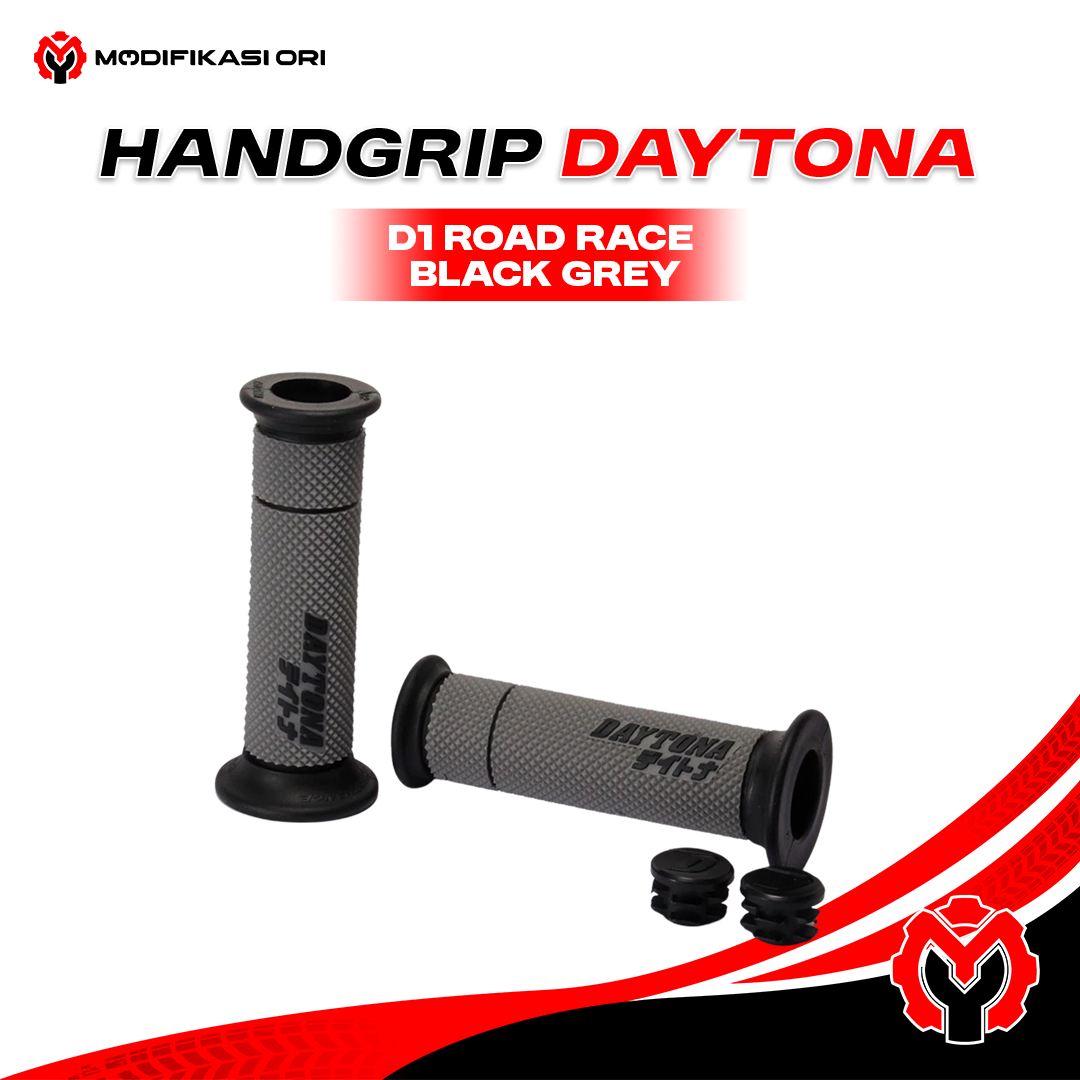 HANDGRIP D1 ROAD RACE BLACK GREY DAYTONA
