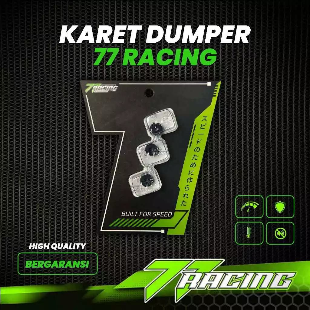 KARET DUMPER KAMPAS GANDA 3 PCS 77 RACING