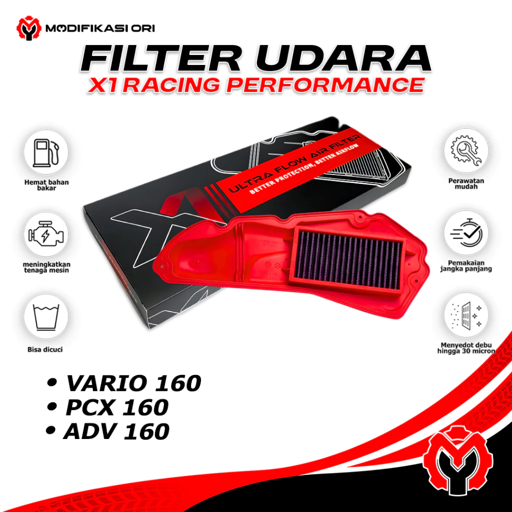 FILTER UDARA PCX-ADV 160 X1 RACING