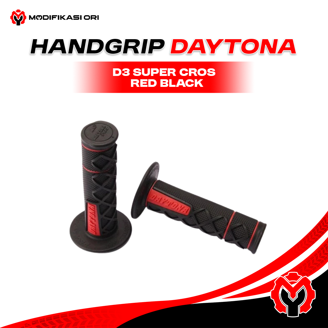 HANDGRIP D3 SUPER CROSS RED BLACK DAYTONA