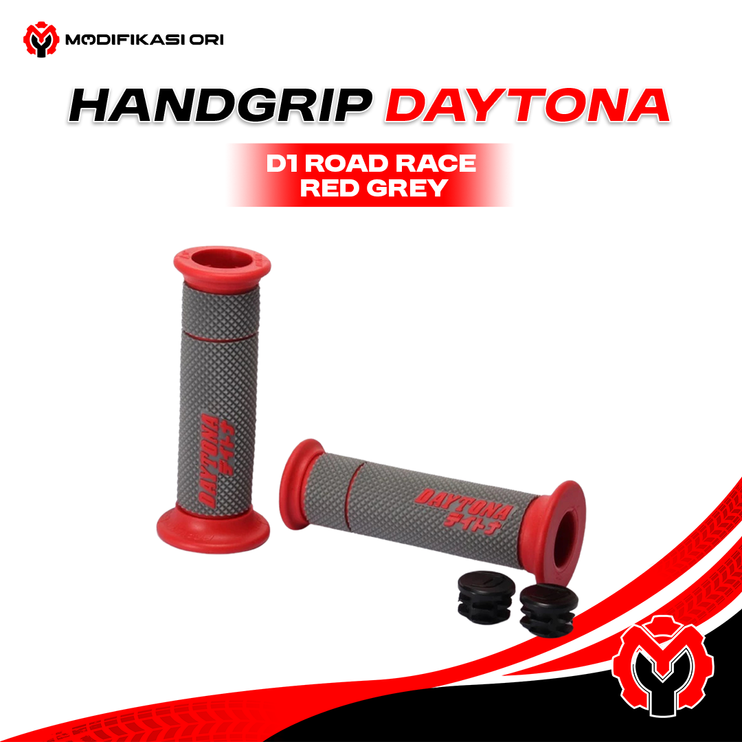 HANDGRIP D1 ROAD RACE RED GREY DAYTONA