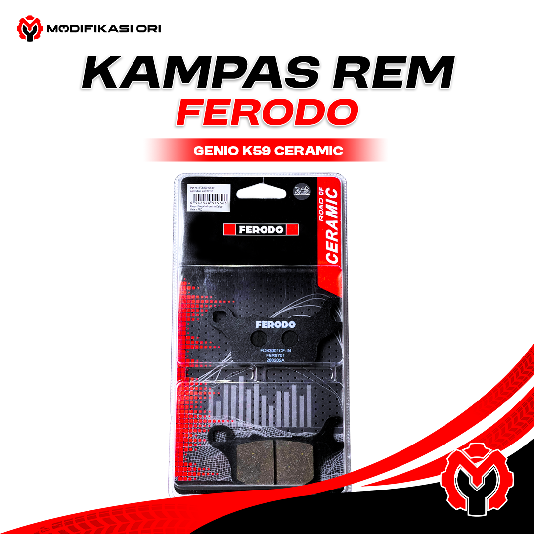 KAMPAS REM HONDA GENIO K59 CERAMIC FERODO