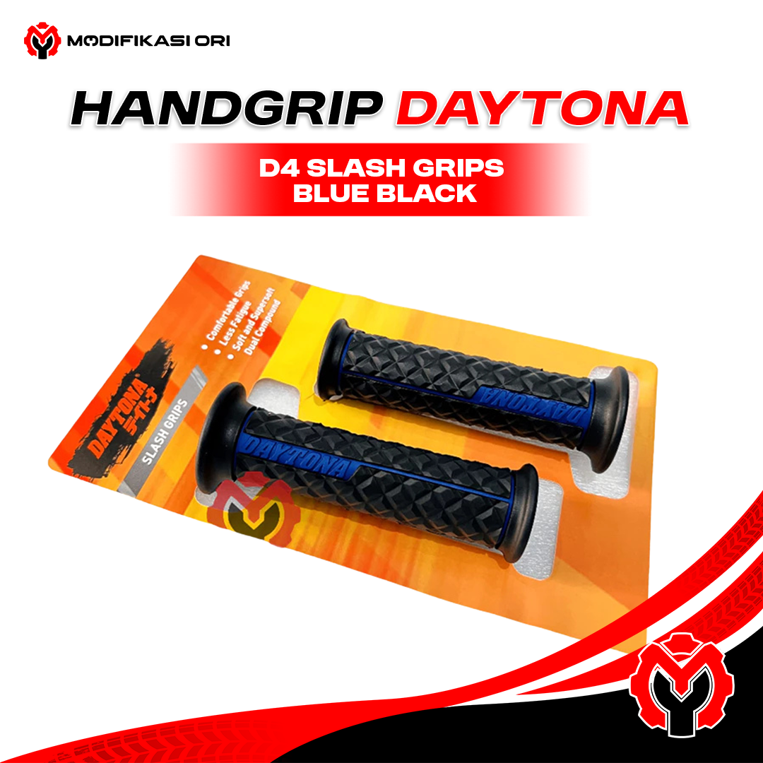 HANDGRIP D4 SLASH GRIPS BLUE BLACK DAYTONA