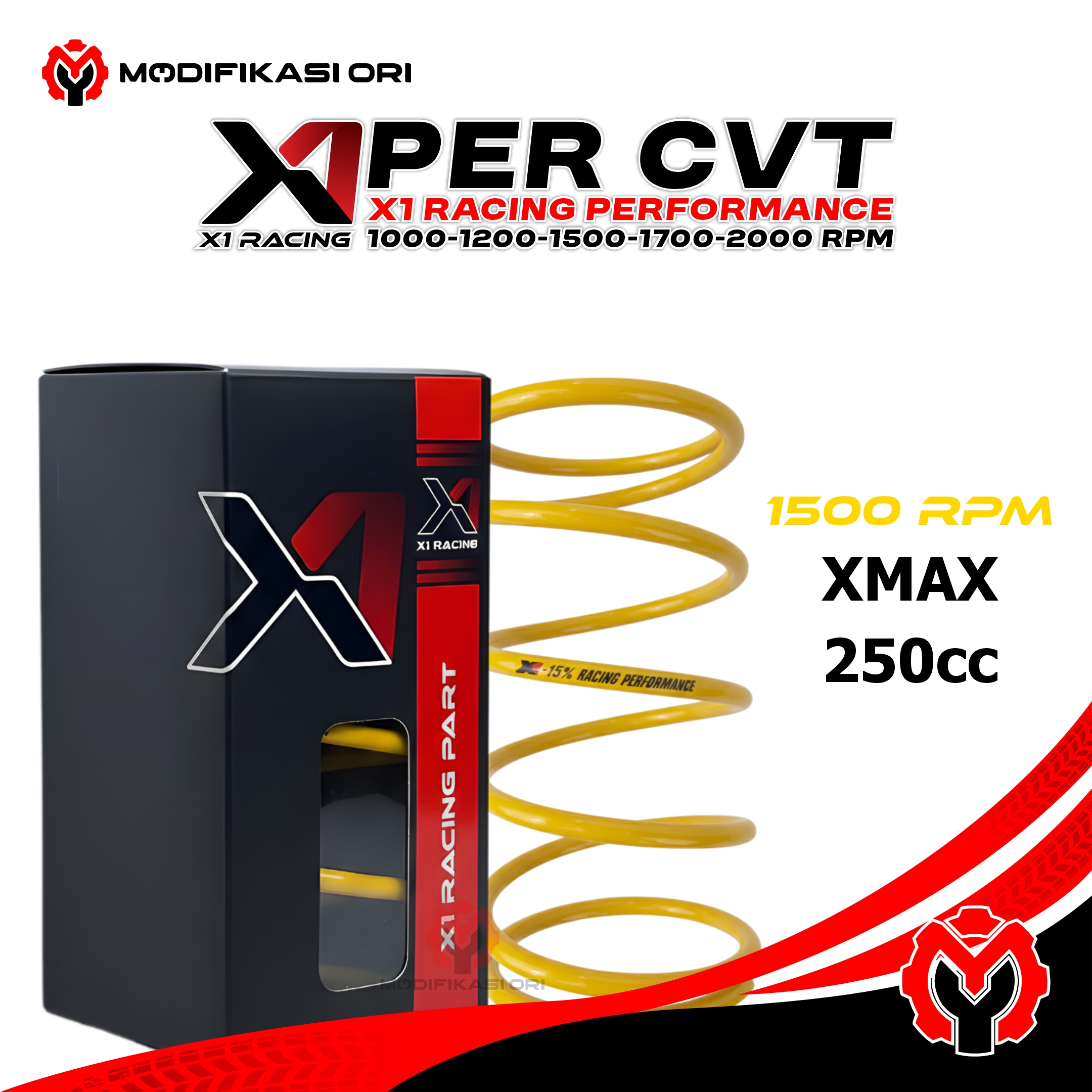 PER CVT XMAX 1500 RPM X1 RACING