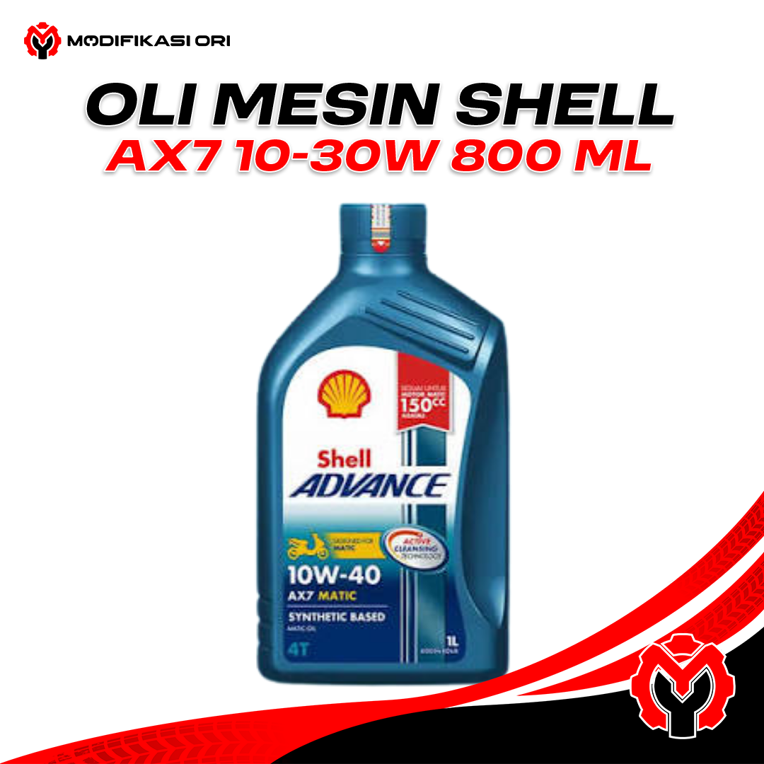OLI MESIN AX7 10-30W 800 ML SHELL