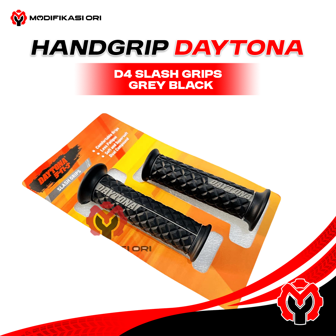 HANDGRIP D4 SLASH GRIPS GREY BLACK DAYTONA