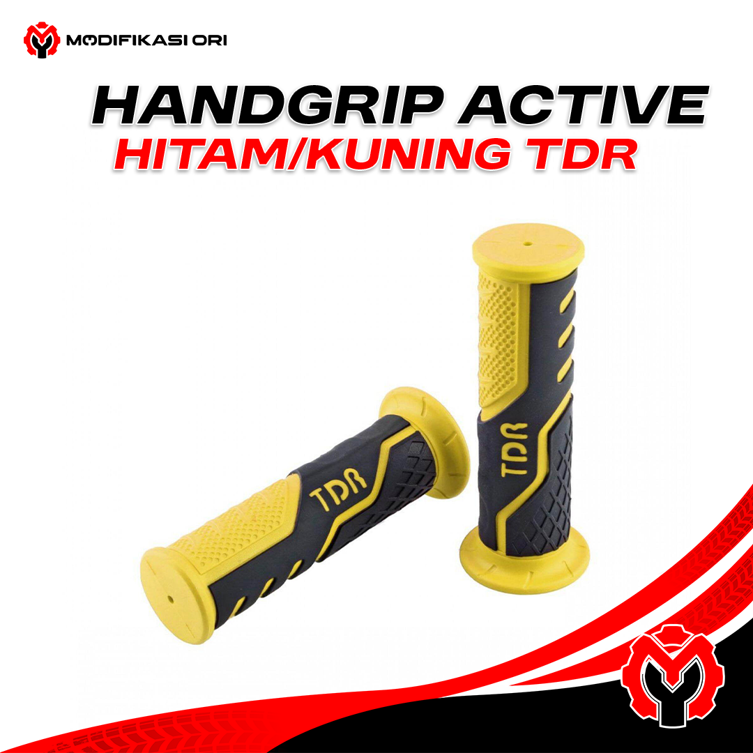 HANDGRIP ACTIVE HITAM/KUNING TDR