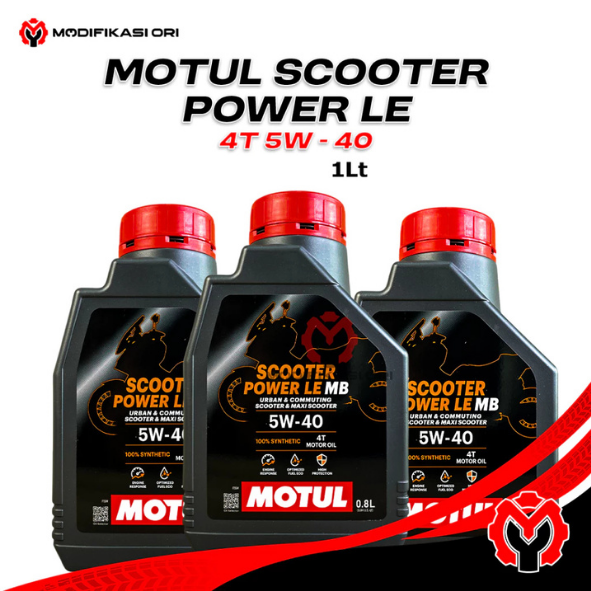 OLI MESIN SCOOTER POWER LE 5W-40 1 LTR MOTUL