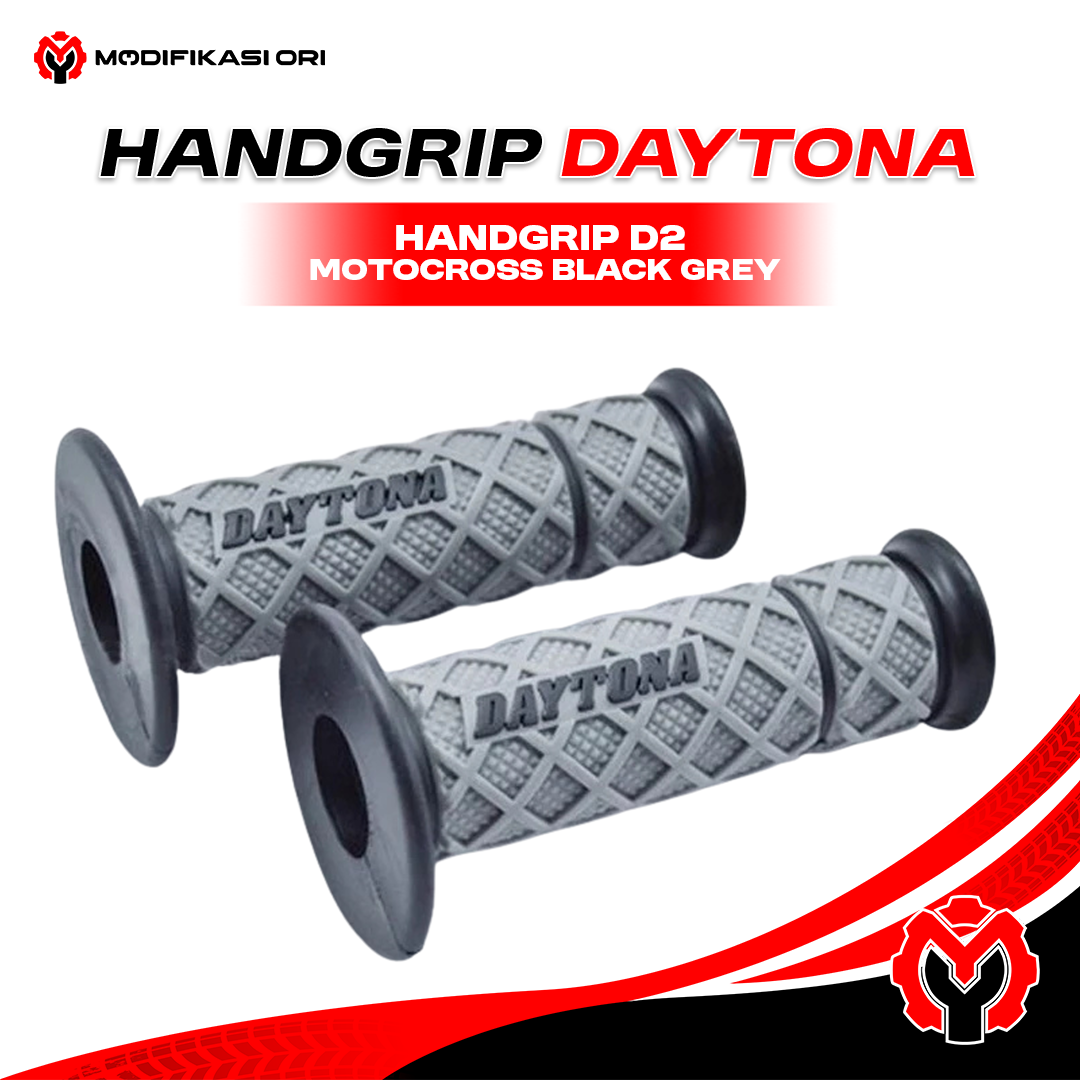 HANDGRIP D2 MOTOCROSS BLACK GREY DAYTONA