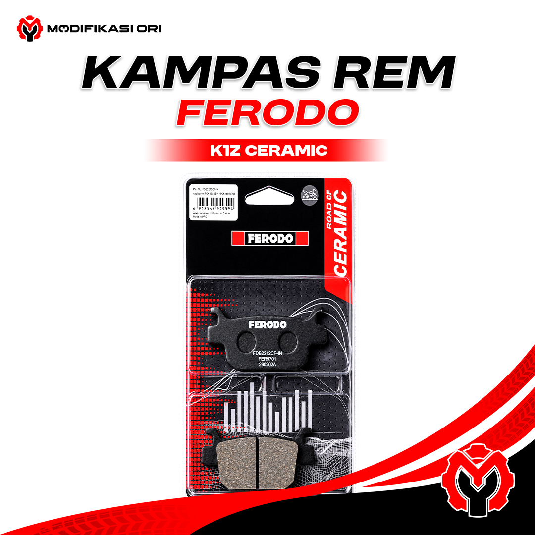 KAMPAS REM HONDA ADV 160 K1Z CERAMIC FERODO