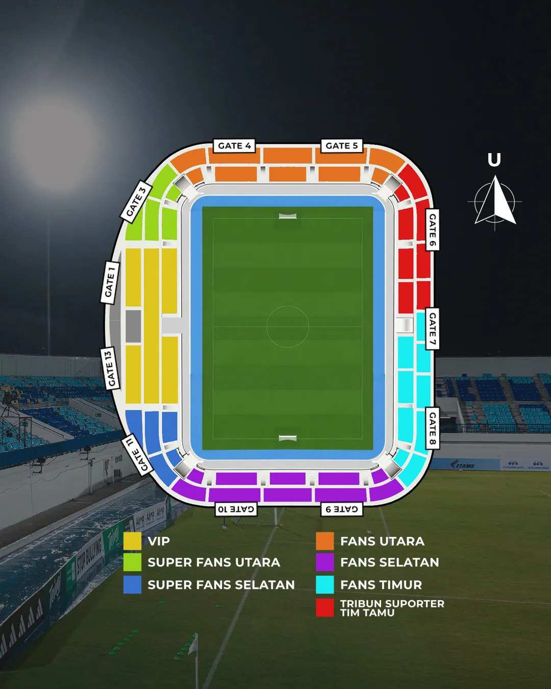 Denah Stadion