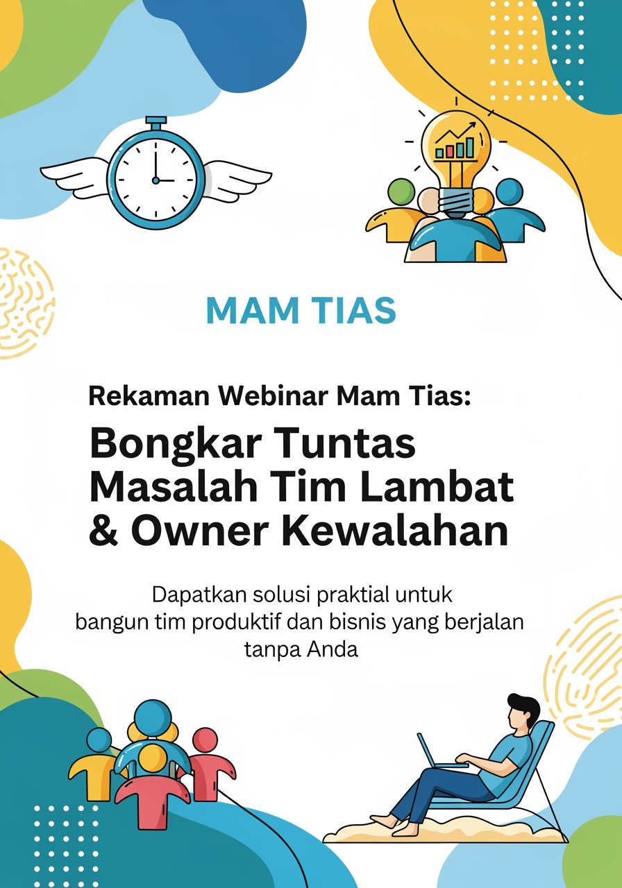Webinar Mam Tias: Strategi Jitu Atasi Tim Lambat & Owner Kewalahan