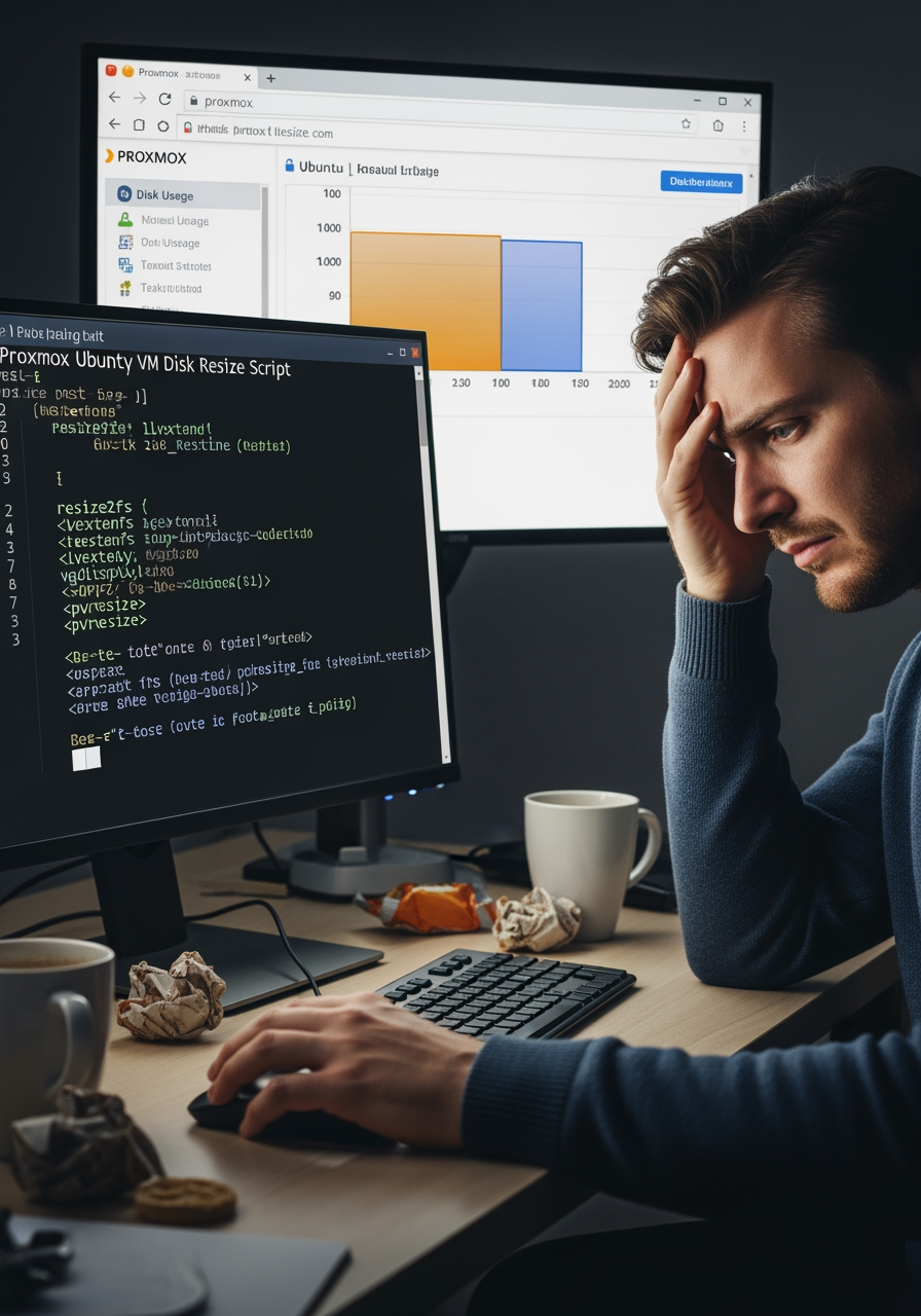 Otomatisasi Expand Disk VM Ubuntu Proxmox: Solusi Script Bash untuk LVM