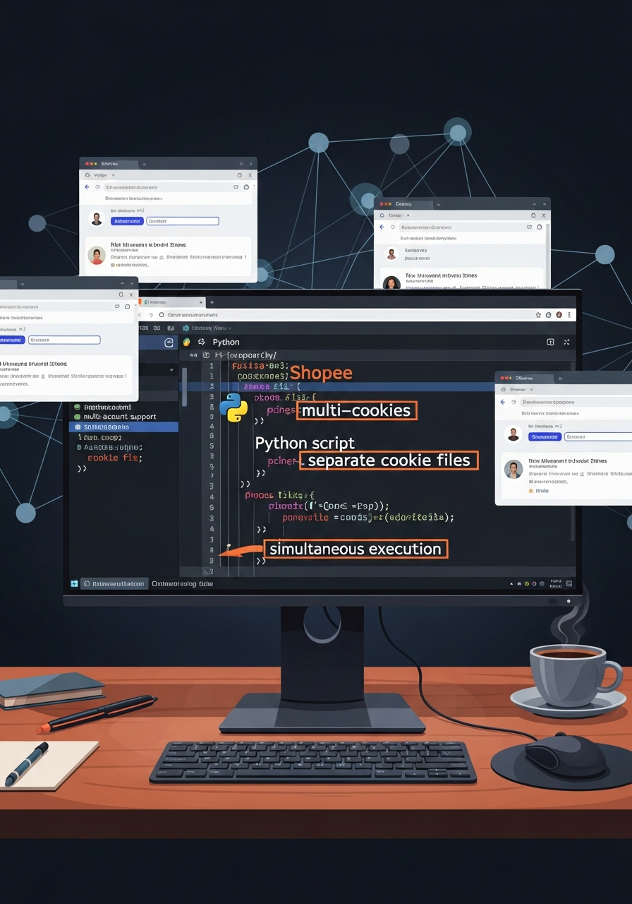 Otomatisasi Shopee: Script Python Multi-Akun Like & Follow