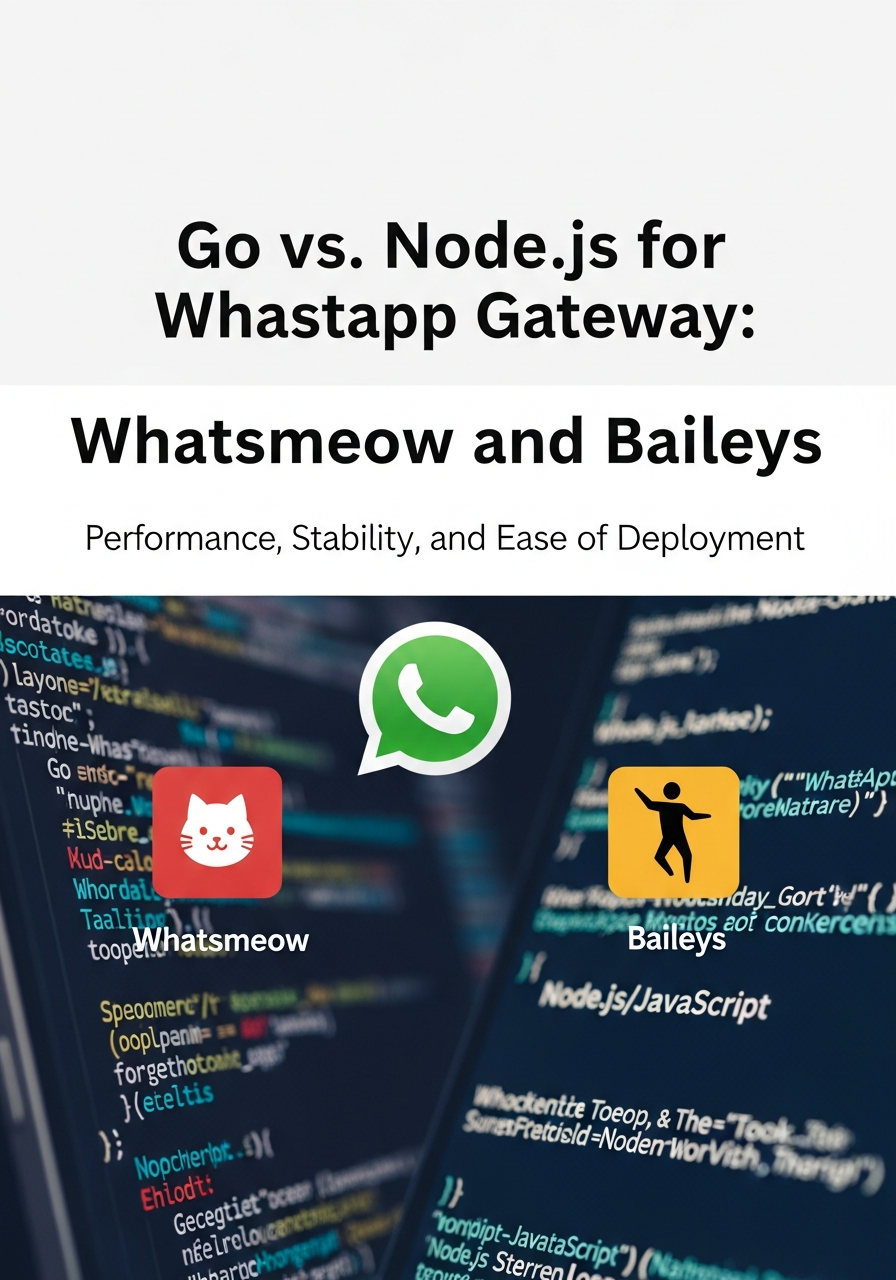 Panduan Memilih: Go (whatsmeow) vs Node.js (Baileys) untuk WhatsApp Gateway