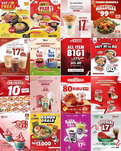 Berburu Kuliner Merdeka! Daftar Tempat Makan yang Sering Kasih Promo dan Makan Gratis di HUT RI pastirumah.com