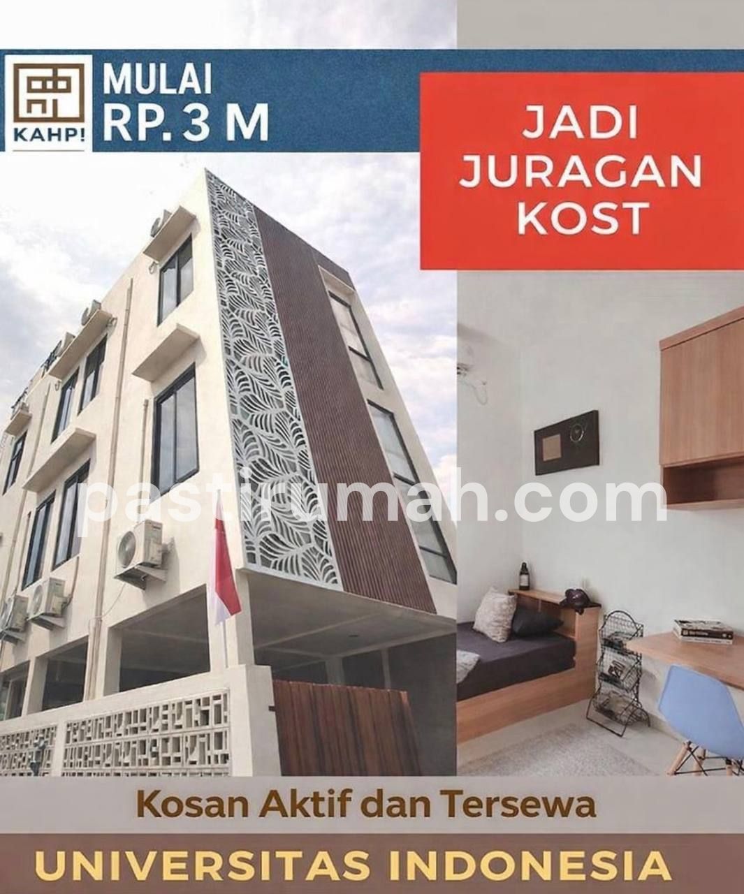 Dijual Rumah Kost 10 Kamar Full Furnished dekat Kampus UI Depok 