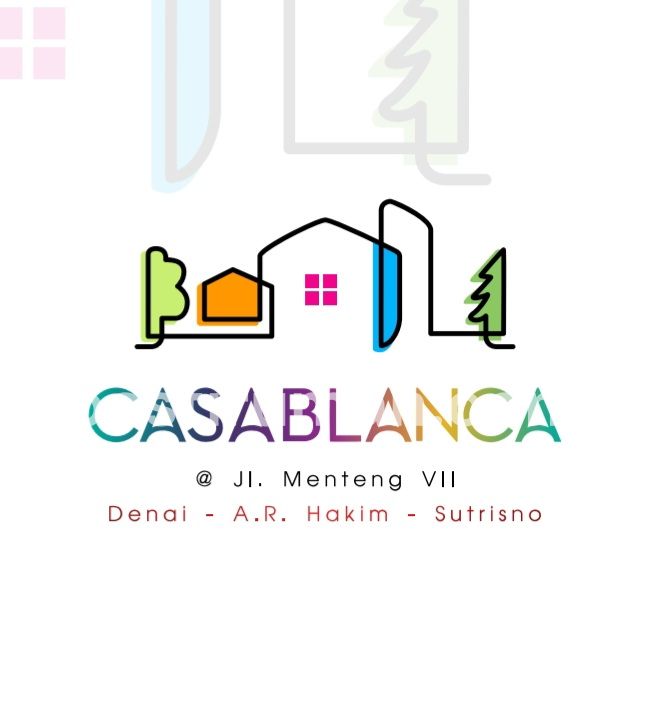 Jual rumah komplek Casablanca 1 tingkat jalan Menteng 7 Medan