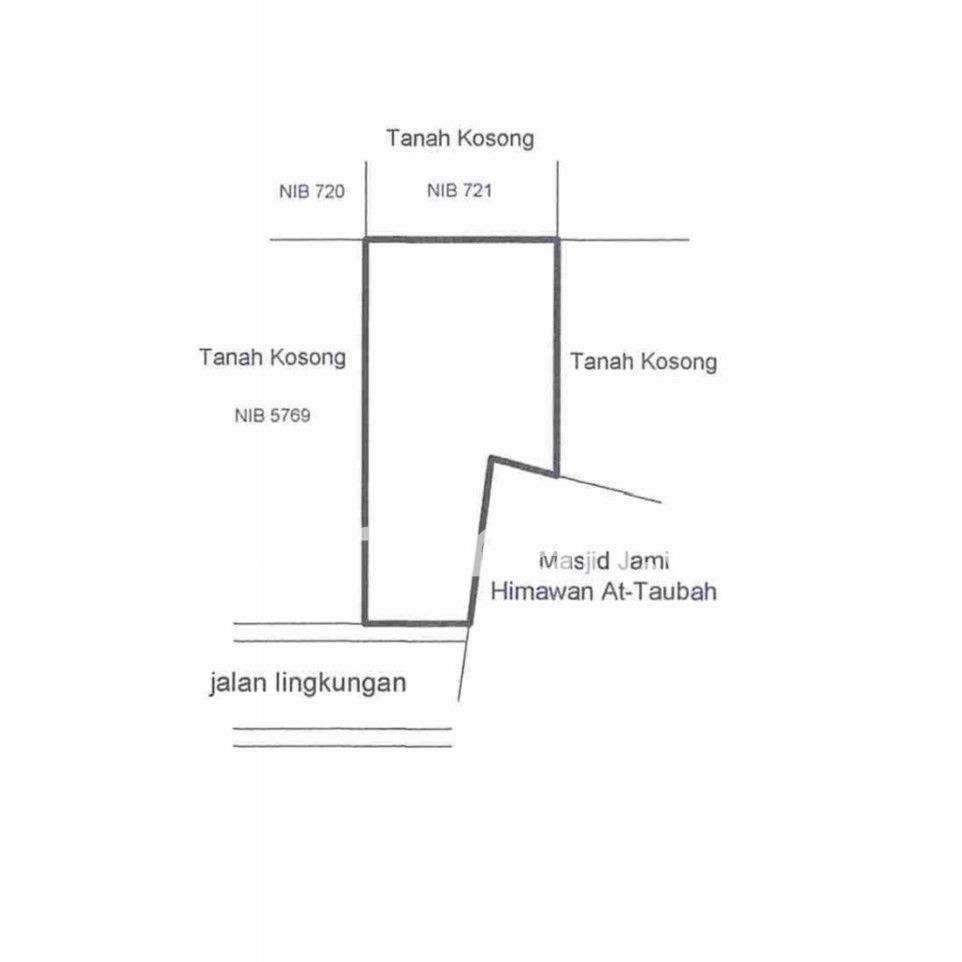 Dijual Lahan Residensial Samping Masjid Di Taman Kebon Jeruk
