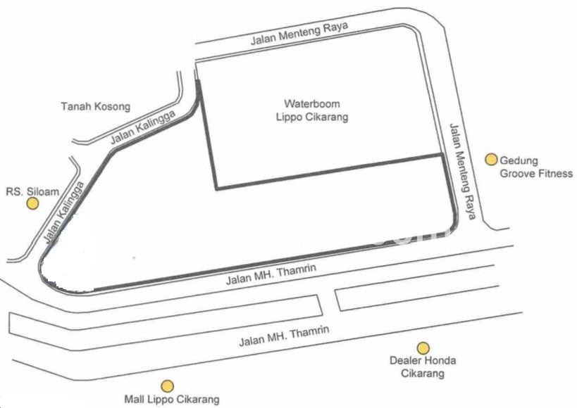 Tanah 3,2 Ha Di Pusat Kawasan Bisnis Lippo Cikarang