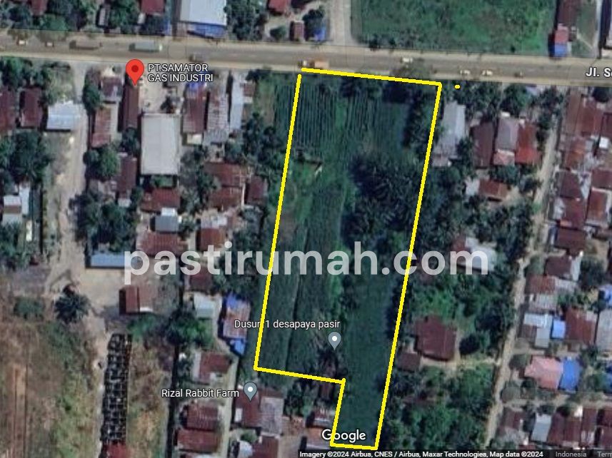 Tanah Komersial Pinggir Jalan Raya Soekarno Hatta Tebing Tinggi KM.90