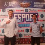 Wasekjen Relawan GatotKaca Andre Gemma Dan Ketua Panitia Turnamen Mobile Legend Rafael Januar.